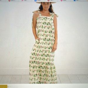 Sunshine Tienda floral position dress, NWT, small